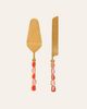Zsa Zsa Zsu Zsa Zsa Zsu Rampur Steel Cake Serving Set in Pink at Urban Outfitters - 1