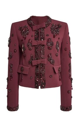 Zuhair Murad Zuhair Murad Bead Embroidered Short Jacket