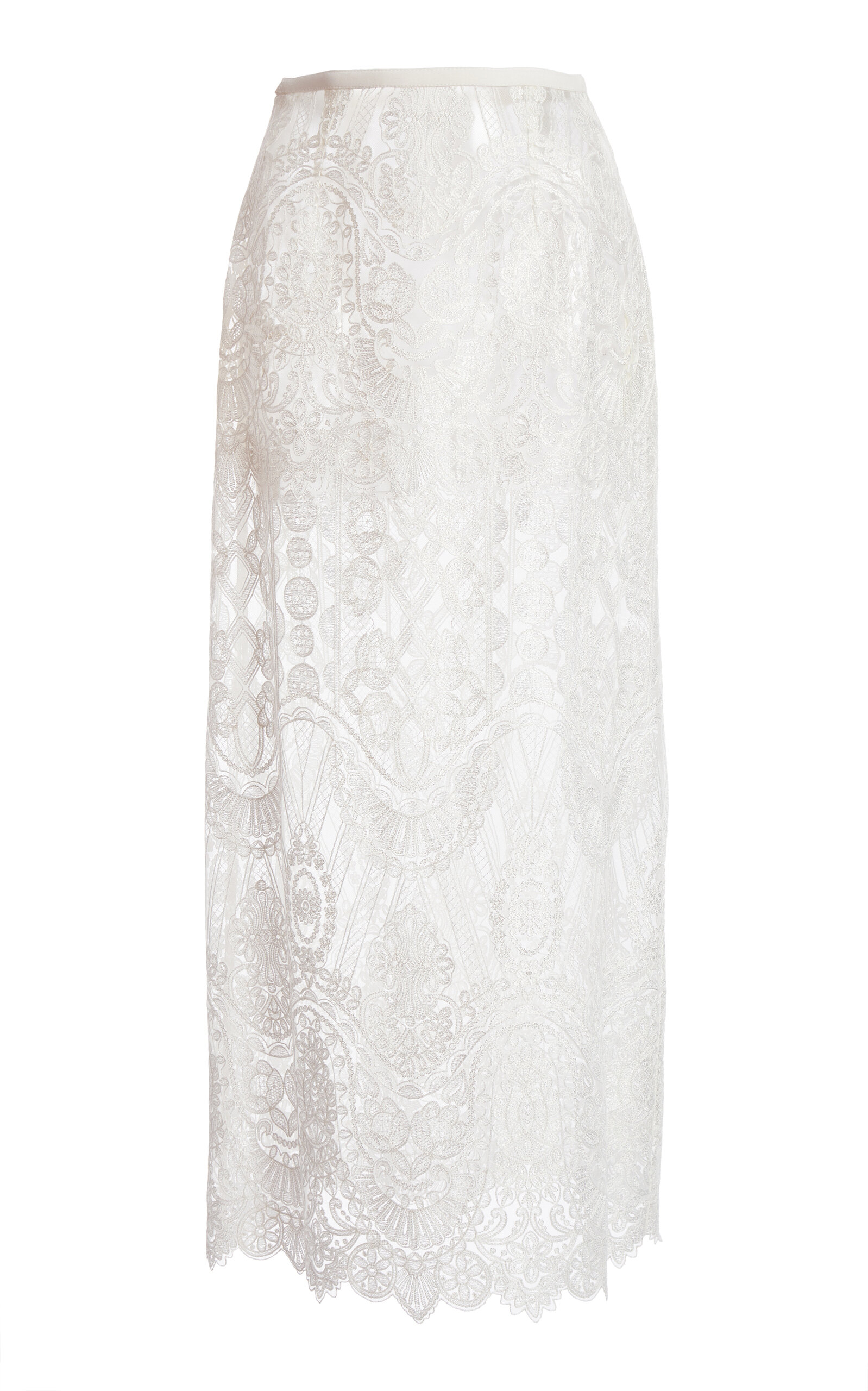 Zuhair Murad Zuhair Murad Beaded Lace Midi Skirt