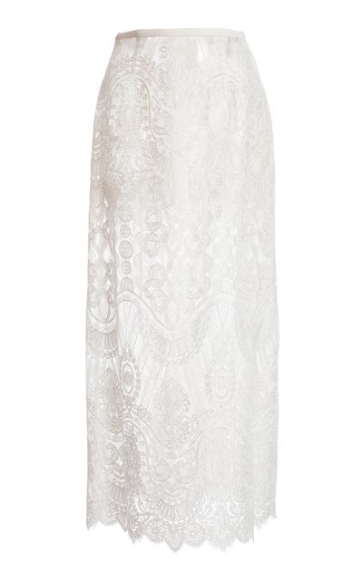Zuhair Murad Zuhair Murad Beaded Lace Midi Skirt