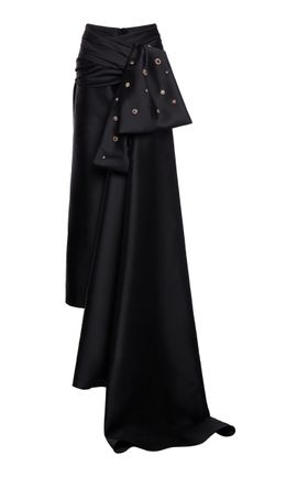Zuhair Murad Zuhair Murad BowDetail Mikado Midi Skirt
