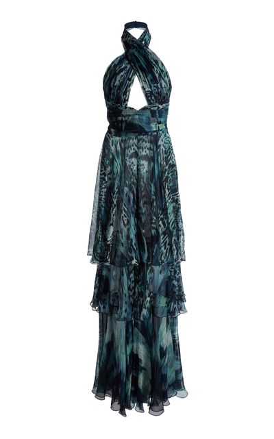 Zuhair Murad Zuhair Murad Chiffon Guppy Print Jumpsuit