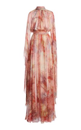 Zuhair Murad Zuhair Murad Draped SilkCharmeuse Maxi Dress