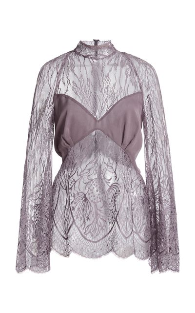 Zuhair Murad Zuhair Murad Georgette Lace Blouse