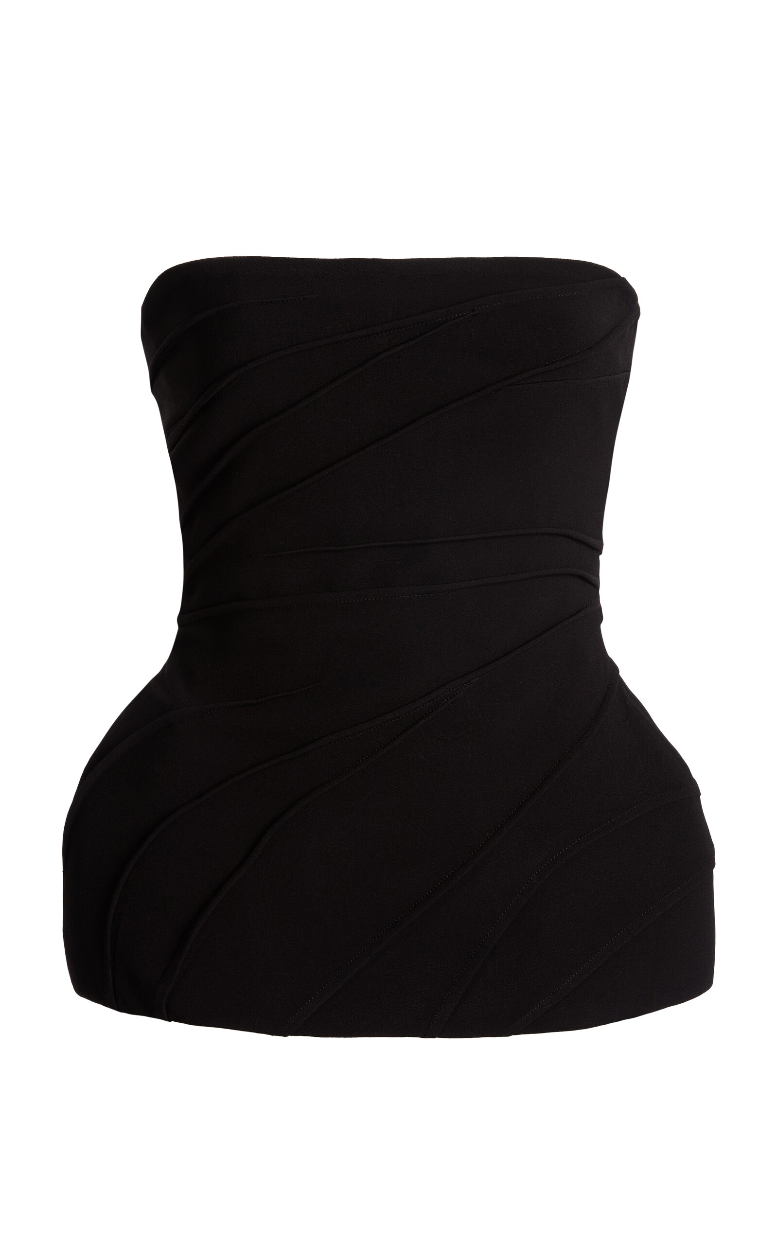 Zuhair Murad - Heavy Cady Corst Top With Pintucks