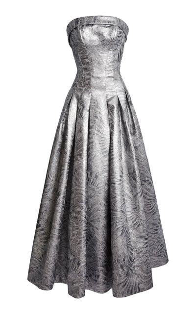 Zuhair Murad Zuhair Murad Heavy Jacquard Ankle Dress