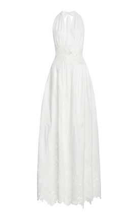 Zuhair Murad Zuhair Murad LaceInsert Cotton Maxi Dress