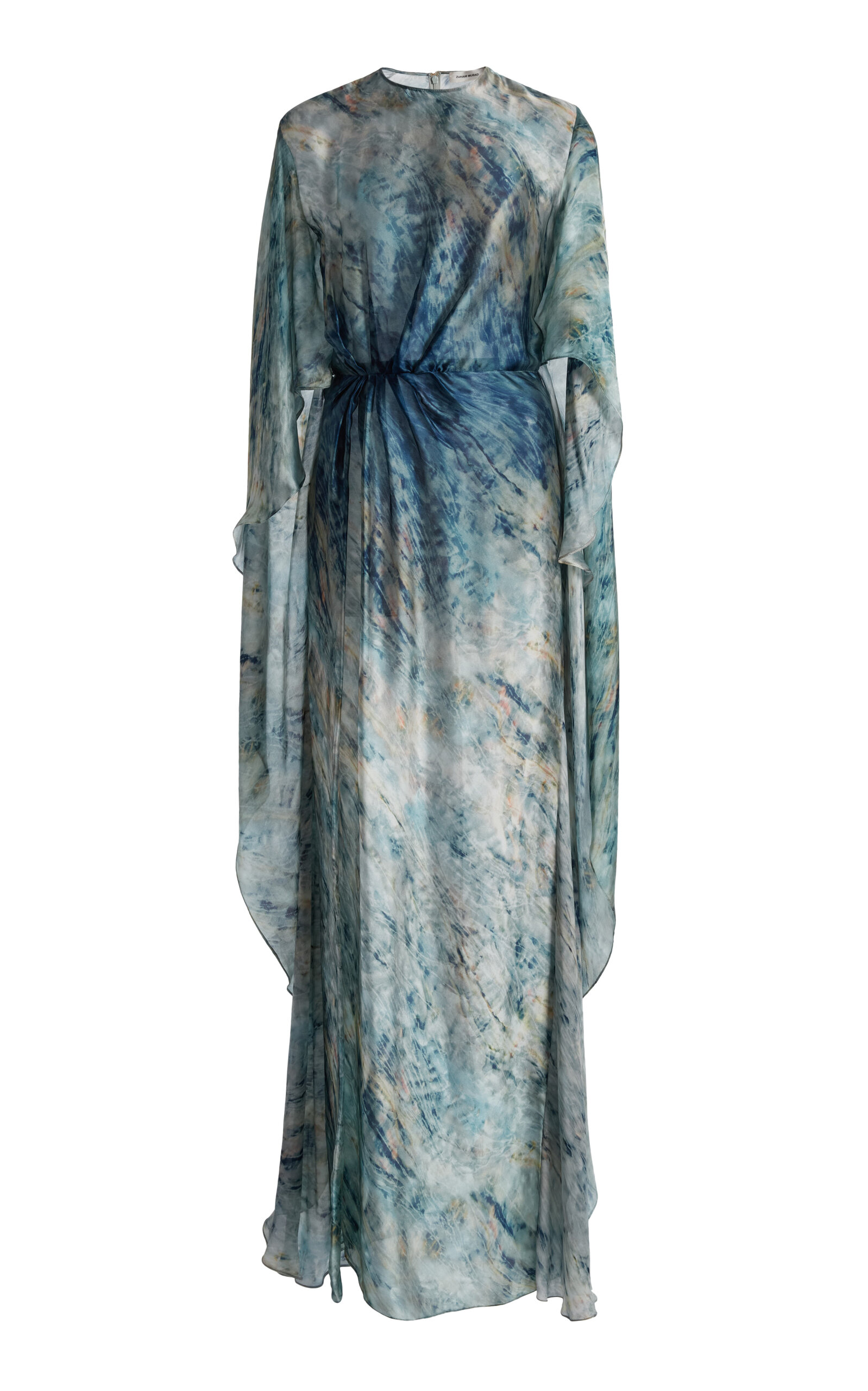 Zuhair Murad Zuhair Murad Printed Charmeuse Kaftan