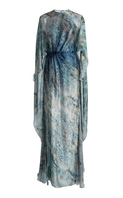 Zuhair Murad Zuhair Murad Printed Charmeuse Kaftan