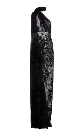 Zuhair Murad Zuhair Murad Sequined Mesh Maxi Dress