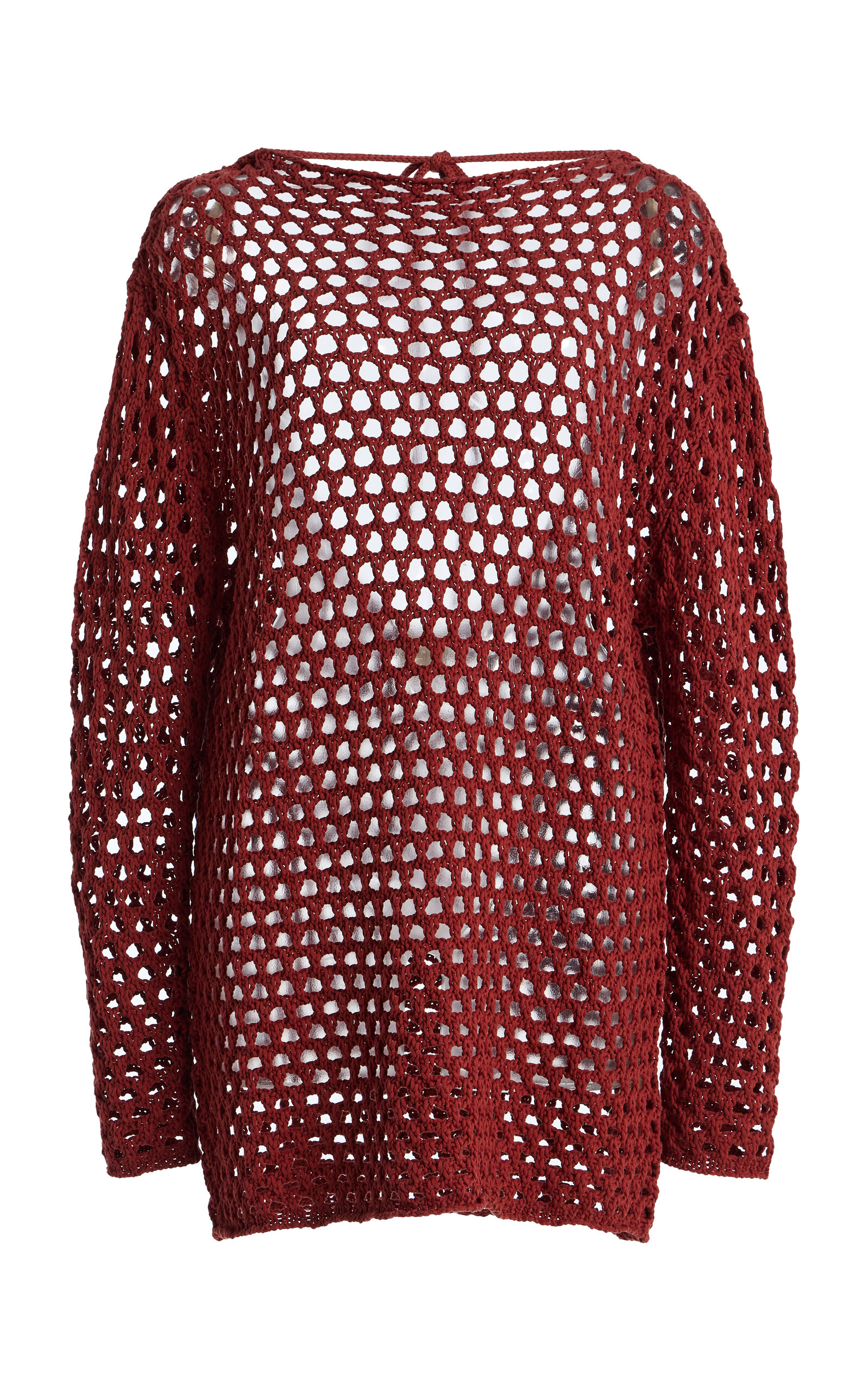 Zulu & Zephyr Zulu & Zephyr Crocheted CottonLinen Mini Tunic Dress