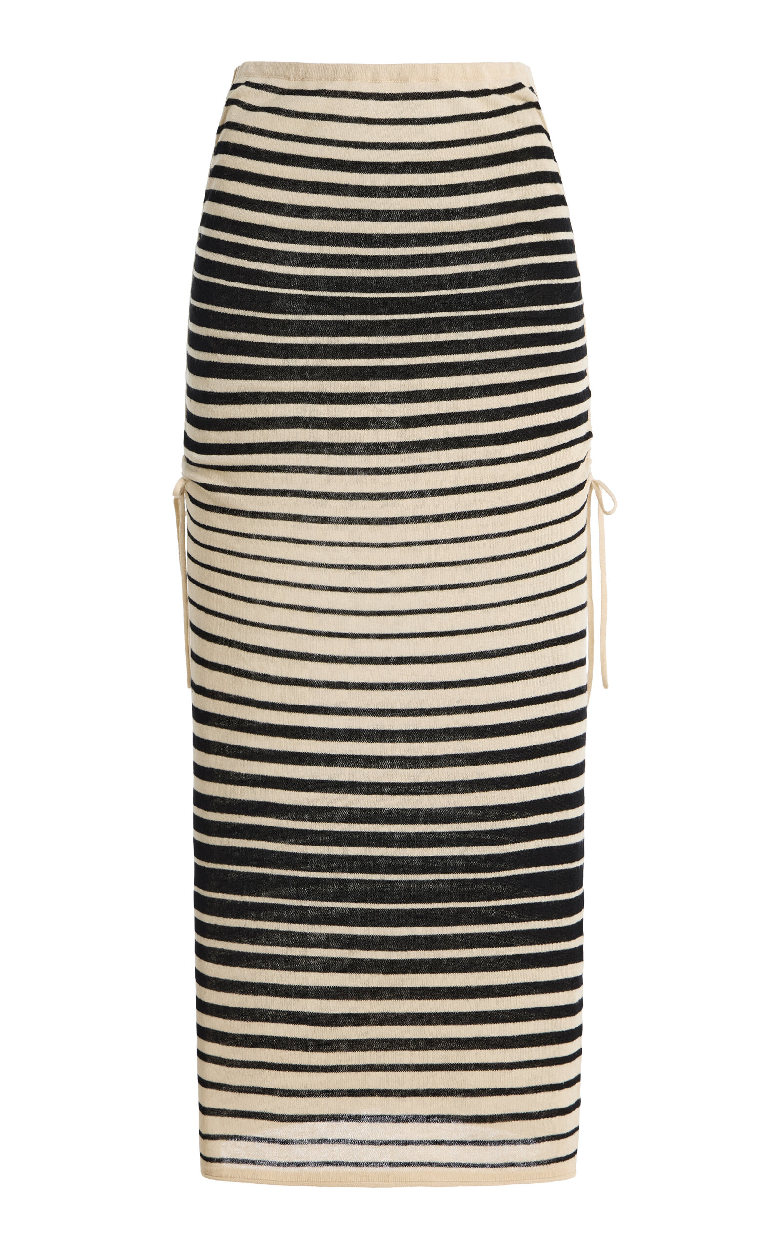 Zulu & Zephyr Zulu & Zephyr Ombre Striped Knit Midi Skirt