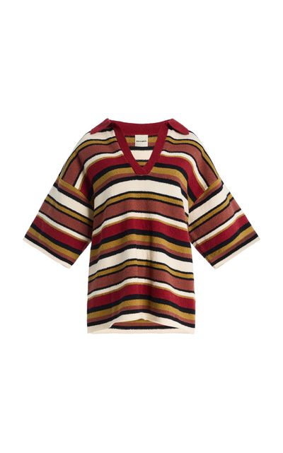 Zulu & Zephyr Zulu & Zephyr Striped CottonLinen Knit Shirt