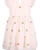 Zunie Zunie Embroidered Flutter Sleeve Mesh Dress - 2