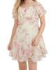 Zunie Zunie Floral Print Puff Sleeve Romper - 2