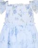 Zunie Zunie Flutter Sleeve Print Mesh Smocked Bodice Dress - 4