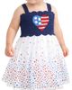 Zunie Zunie Heart Flag Knit Bodice Mesh Skirt Dress - 2