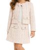 Zunie Zunie Kids' Bow Boucle Jacket & Dress Set - 2