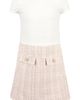 Zunie Zunie Kids' Bow Boucle Jacket & Dress Set - 4