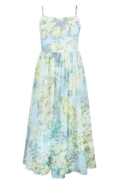 Zunie Zunie Kids' Clip Dot Chiffon Maxi Dress