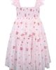 Zunie Zunie Kids' Crochet Bodice Embroidered Mesh Hi-Low Dress - 3