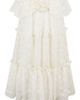Zunie Zunie Kids' Embroidered Mesh Tiered Dress - 1