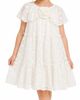 Zunie Zunie Kids' Embroidered Mesh Tiered Dress - 2