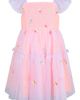 Zunie Zunie Kids' Embroidered Smocked Bodice Mesh Party Dress - 1