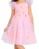 Zunie Zunie Kids' Embroidered Smocked Bodice Mesh Party Dress - 2