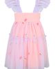 Zunie Zunie Kids' Embroidered Smocked Bodice Mesh Party Dress - 3