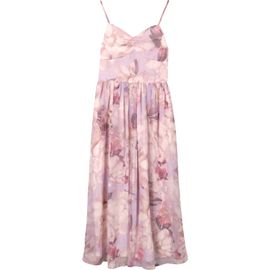 Zunie Zunie Kids' Floral Print Clip Dot Maxi Dress