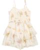 Zunie Zunie Kids' Floral Smocked Bodice Romper - 1