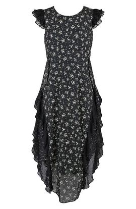 Zunie Zunie Kids' Flutter Sleeve Maxi Dress