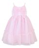 Zunie Zunie Kids' Glitter Mesh Bow Fit & Flare Party Dress - 1
