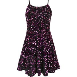 Zunie Zunie Kids' Sequin Velvet Skater Dress