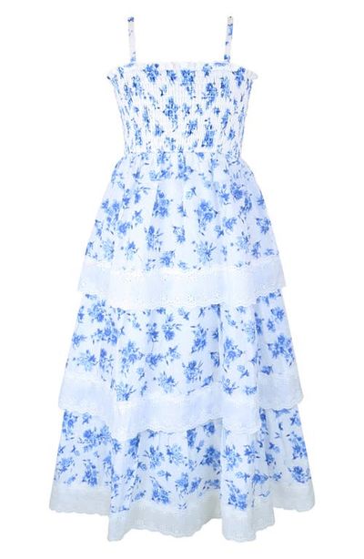 Zunie Zunie Kids' Smocked Bodice Maxi Dress