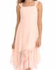 Zunie Zunie Kids' Stretch Lace Asymmetric Flounce Party Dress - 2