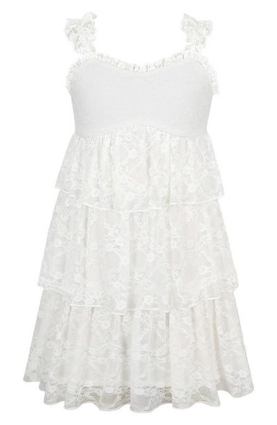 Zunie Zunie Kids' Tiered Lace Dress