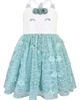 Zunie Zunie Kids' Unicorn Sequined Soutache Dress - 1