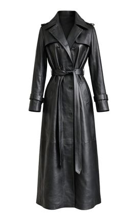 ZUT ZUT Navan Leather Trench Coat