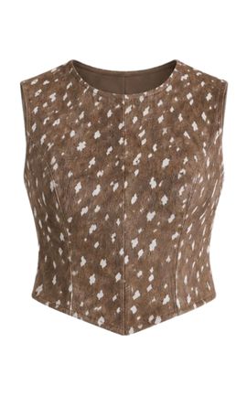 ZUT ZUT Sam Haircalf Leather Shell Top