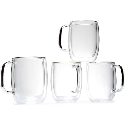 ZWILLING ZWILLING Sorrento Plus Double Wall Glass Mugs - Set of 4