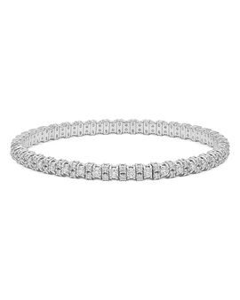 Zydo Zydo 18K White Gold Diamond Stretch Bracelet, 3.1 tcw