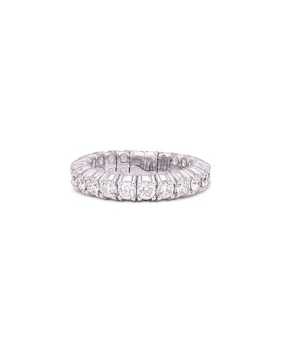Zydo Zydo 18K White Gold Stretch Diamond Band, 2.57 tcw