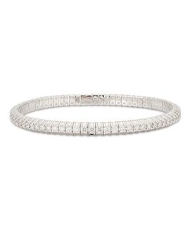 Zydo Zydo 18K White Gold Stretch Diamond Bracelet