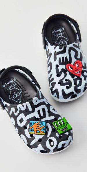 Crocs - Keith Haring Classic Clog in Black, Women's at Urban
