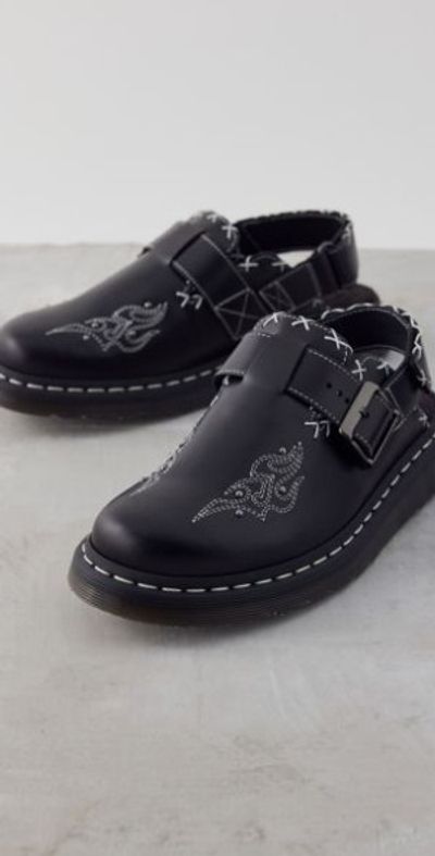 Martens Jorge II Gothic Americana Stitched Slingback Mule in