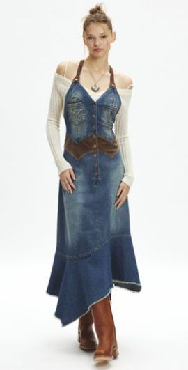 green emerald velvet dress CHARTOU Women Open Back Lace Up Long Denim Dress Elegant Sleeveless Ruffle Drop  Waisted Corset Jean Dress (X-Small, Blue) at Amazon Women's Clothing store main image 0