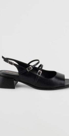 Intentionally Blank Intentionally Blank Peaches Slingback Heel in Black, Women's at Urban Outfitters