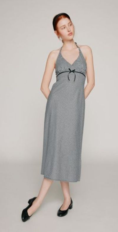 Urban Outfitters Halter Dress Kimchi Blue Wesley Gingham Halter Dress In Black/White, Women's Urban Outfitters Halter Dress Kimchi Blue Wesley Gingham Halter Dress In Black/White, Women's